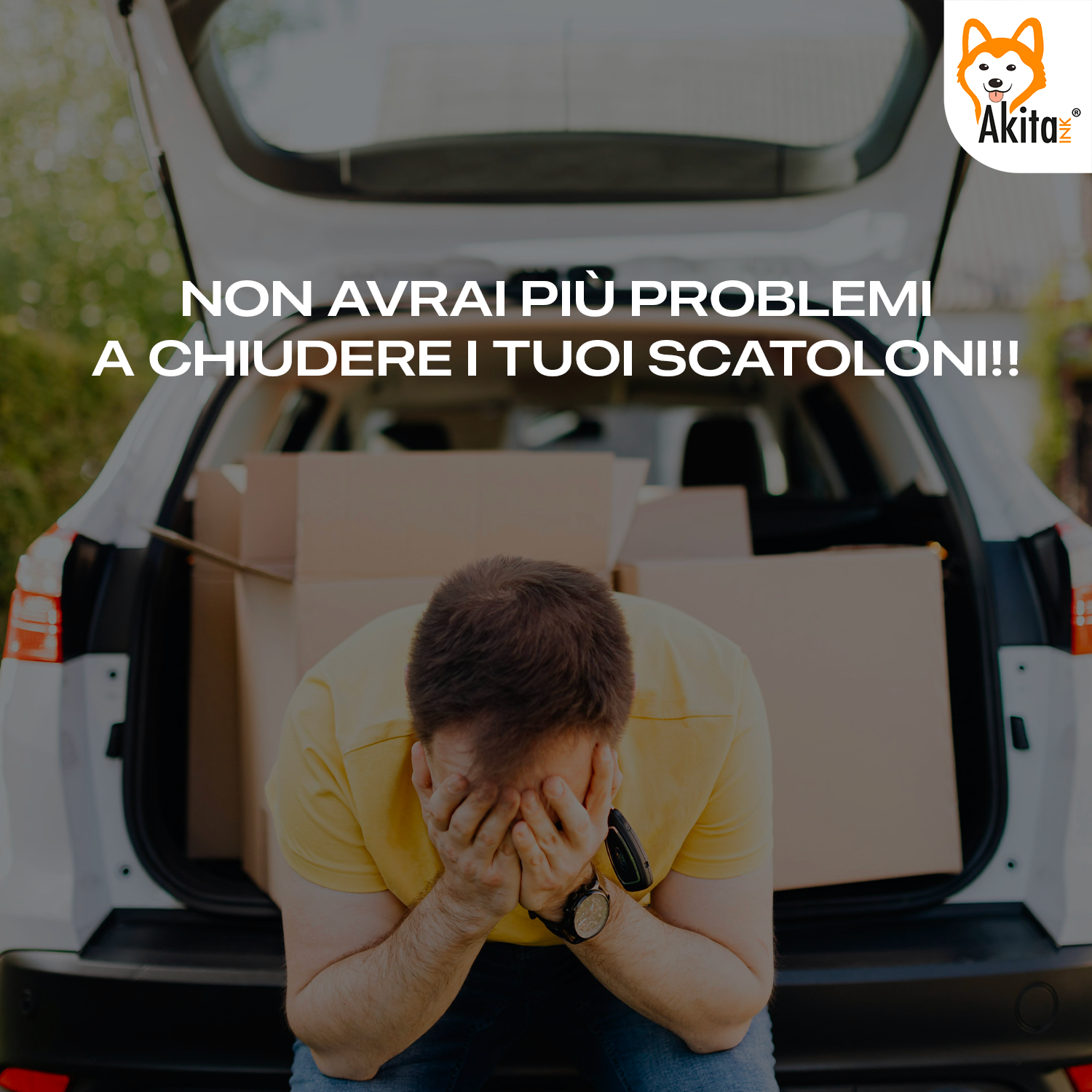 Akitaink Nastro Adesivo Avana 50x66mt Silenzioso foto 5